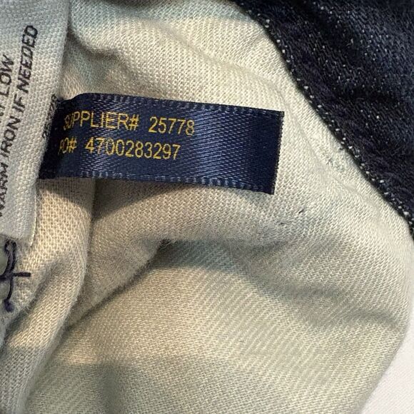 Polo Ralph Lauren Jeans Womens 31 Dark Wash Wide Flare Bell Bottom Trouser VTG - Picture 11 of 12